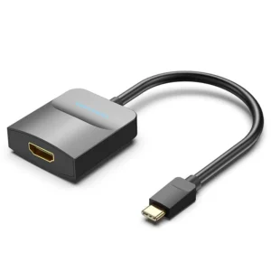 vention type c to hdmi adapter 0.15m black abs type